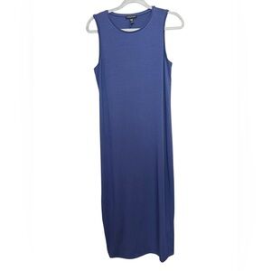 Eileen Fisher Sleeveless‎ Blue Maxi  Dress Size XXS